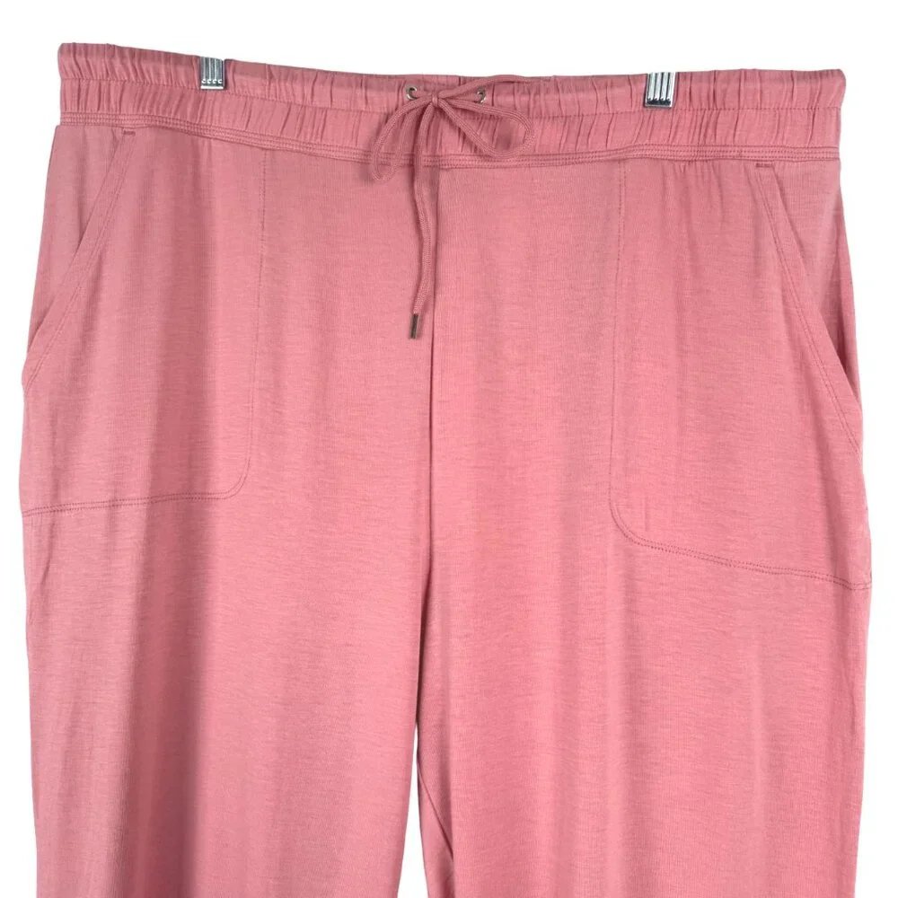 J. Crew‎ Eco Dreamiest Pajama Jogger Pant Womens 2XL Pink Stretch NWT PT-2598
